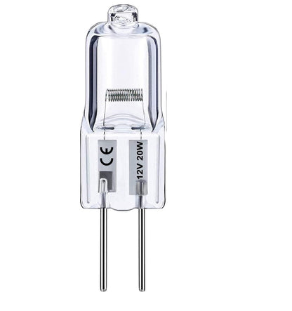 G4 Dimmable Halogen Bulb 20W 12V – Warm White 2800K Capsule Light for Ceiling, Table & Cabinet Lighting