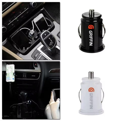 🚗🔌 Griffin New Mini Dual USB Car Charger – Model P2275 Fast Charging • Dual USB • 12V Lighter Socket Adapter
