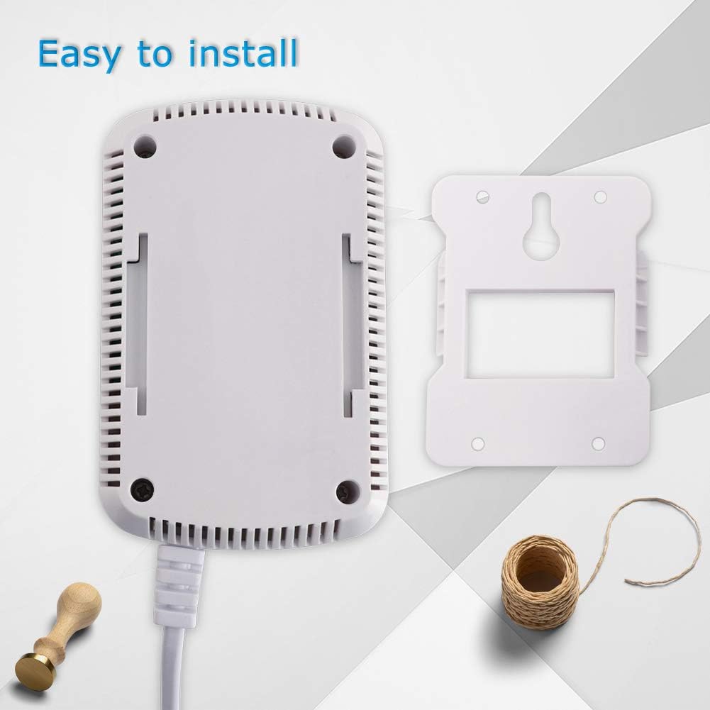 🔥 Gas Alarm Detector – Natural Gas & LPG Leak Sensor 🚨 100dB Siren + Strobe Light | Safety for Home & Commercial Use