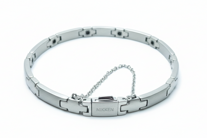 Nikken Magnetic Therapy Bracelet with Integrated Safety Clasp | Pain Relief & Wellness Bracelet for Men & Women