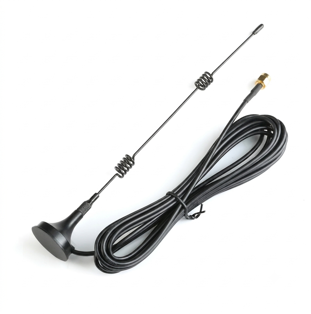 Wi-Fi Booster Antenna with RP-SMA Male Connector - 2.4G / 5G Magnetic Base With 10ft Extension Cable