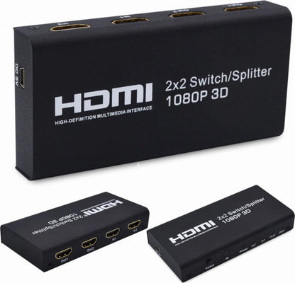 HDMI 2x2 Switch Splitter 1080p 3D