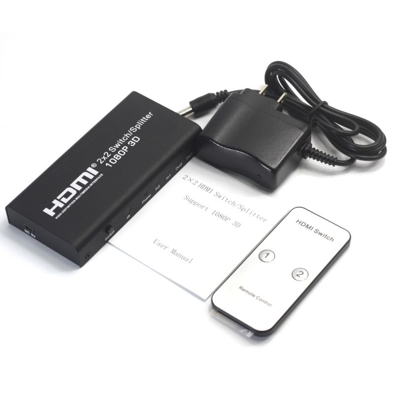 HDMI 2x2 Switch Splitter 1080p 3D