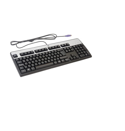 HP Standard 104-Key PS/2 Keyboard – Durable Wired Keyboard for Desktop PC | Comfortable Typing, Plug & Play