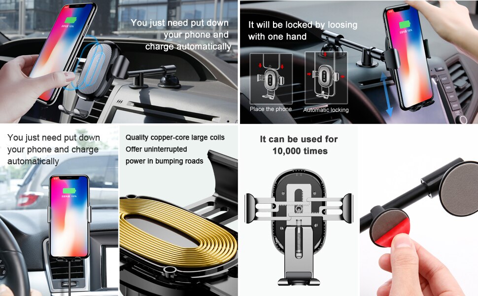 Baseus Gravity Car Phone Holder – One-Hand Operation, Strong Grip & Safe Driving