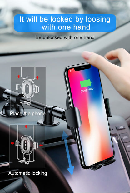 Baseus Gravity Car Phone Holder – One-Hand Operation, Strong Grip & Safe Driving
