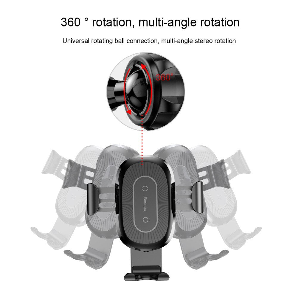 Baseus Gravity Car Phone Holder – One-Hand Operation, Strong Grip & Safe Driving