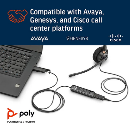 🎧 Poly DA85 USB-A / USB-C Digital Adapter (Plantronics) – Call Center Headset Interface