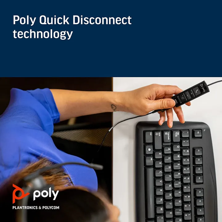 🎧 Poly DA85 USB-A / USB-C Digital Adapter (Plantronics) – Call Center Headset Interface