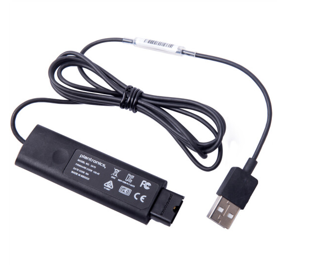 Poly Plantronics DA70 USB-to-QD Adapter Cable for HW Series Headsets to PC Best For: Call centers, customer support, online meetings, office communication, remote workers.