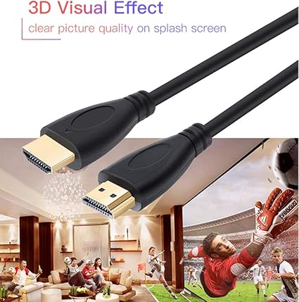 55cm HDMI Cable 55cm for Hisense 4K Ultra HD Smart LED TV (43"–100") – Short High-Speed HDMI to HDMI Cable 1080p/4K Support for Laptop, Gaming Console & Projector