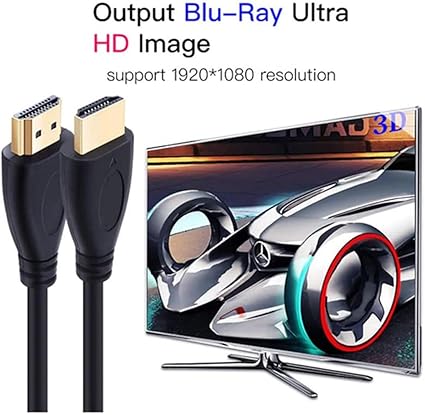55cm HDMI Cable 55cm for Hisense 4K Ultra HD Smart LED TV (43"–100") – Short High-Speed HDMI to HDMI Cable 1080p/4K Support for Laptop, Gaming Console & Projector