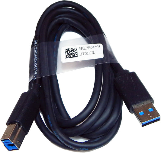 2 Meter Hotron High Speed USB 3.0 A-B Male to Male Cable 5Gbps – Durable Black Data Transfer Cable for Printers, Scanners & External Hard Drives