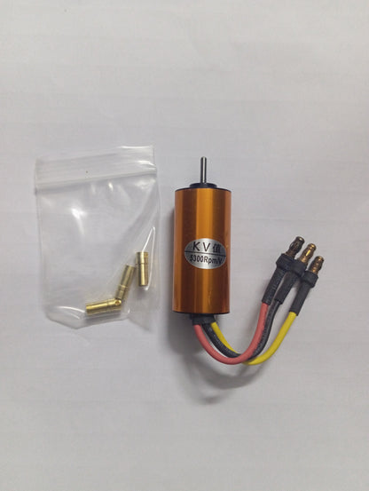 B2040 5300 KV Brushless Inrunner Motor – High-Speed RC Motor for Cars, Boats & Racing Projects