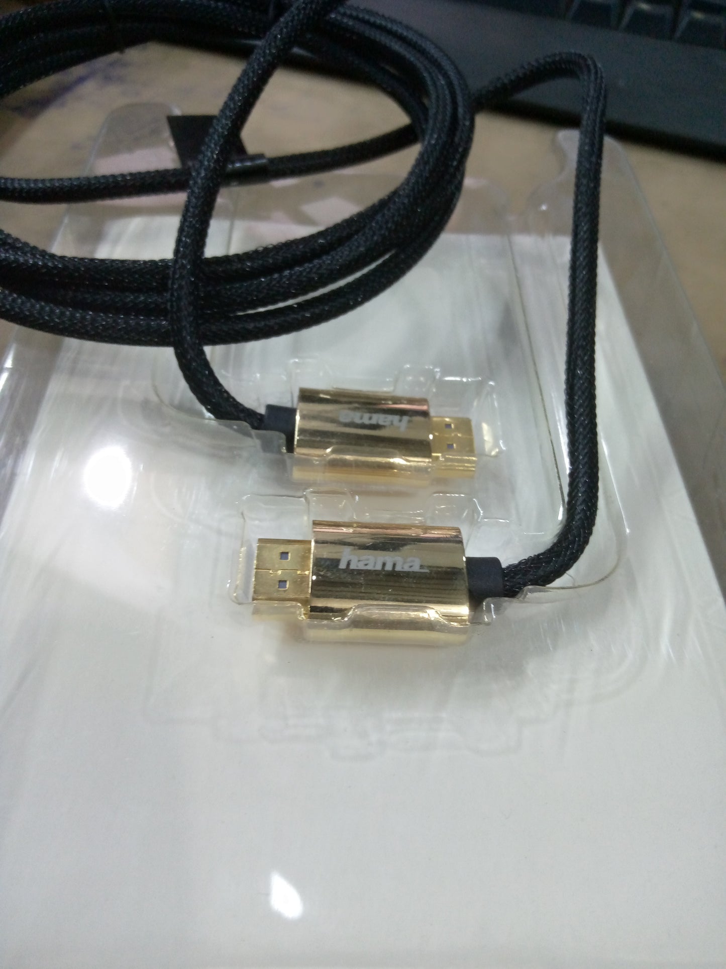 HDMI™ 2.0 Cable 2m – High-Speed HDMI Type A (Standard) Male to Male – 4K Ultra HD, Gold-Plated Connectors, Black