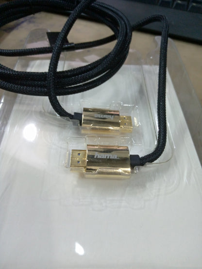 HDMI™ 2.0 Cable 2m – High-Speed HDMI Type A (Standard) Male to Male – 4K Ultra HD, Gold-Plated Connectors, Black