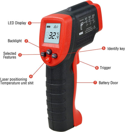 Infrared Temperature Gun Digital Laser Thermometer