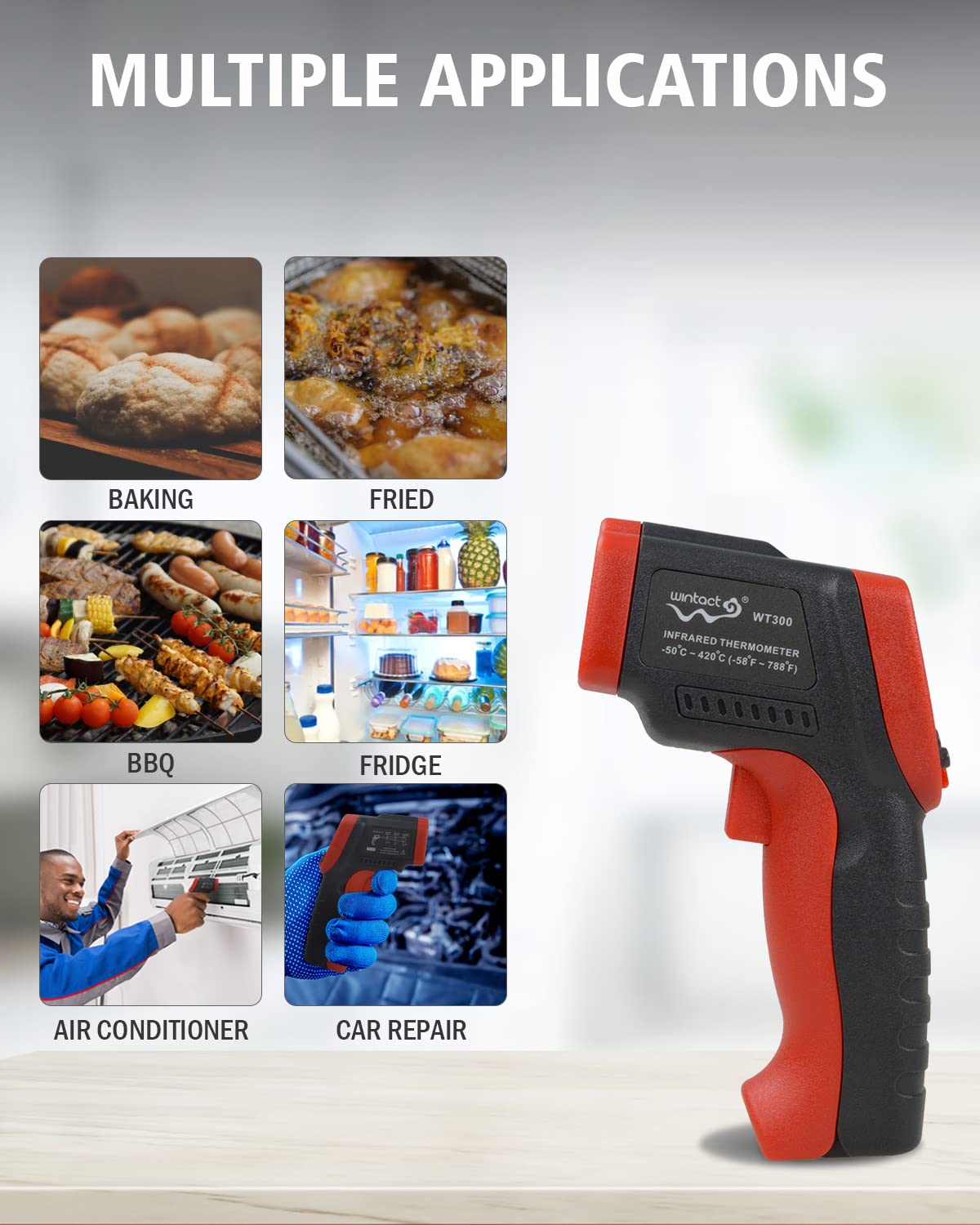 Infrared Temperature Gun Digital Laser Thermometer