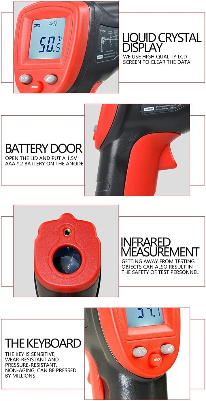 Infrared Temperature Gun Digital Laser Thermometer
