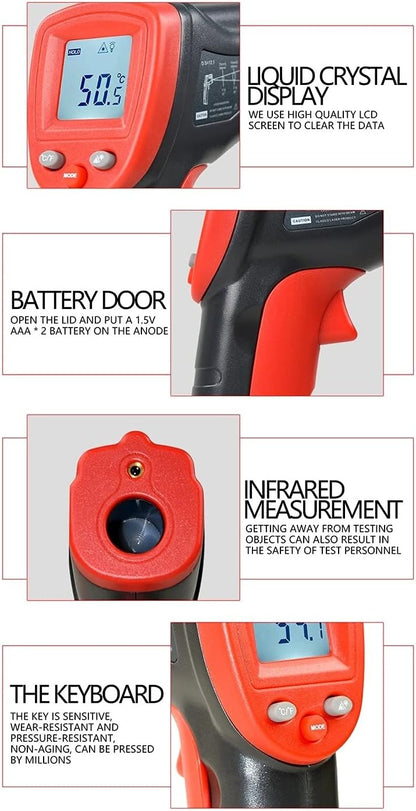 Infrared Temperature Gun Digital Laser Thermometer