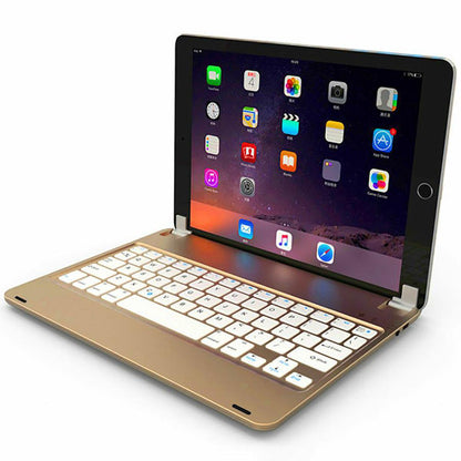 Kee note wireless keyboard F17 Bluetooth 3.0 for iPad 9.7 iPad air 1 (Golden) (Tab Not Included)