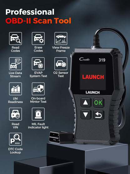 🚗 Launch X431 CReader 319 (CR319) – Professional OBD2 Diagnostic Scanner  Quick | Accurate | Easy to Use