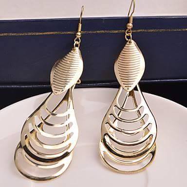 Luxury Hollow Leaf Drop Earrings for Women – Gold & Silver Color Long Dangle Earrings | Fashion Party Jewelry