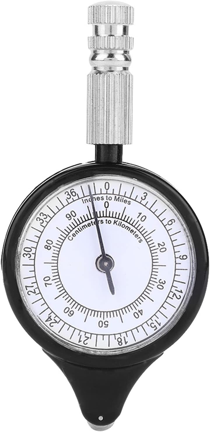 Mini Map Distance Measuring Tool – Metal Wheel Scale Odometer for Outdoor Travel & Navigation