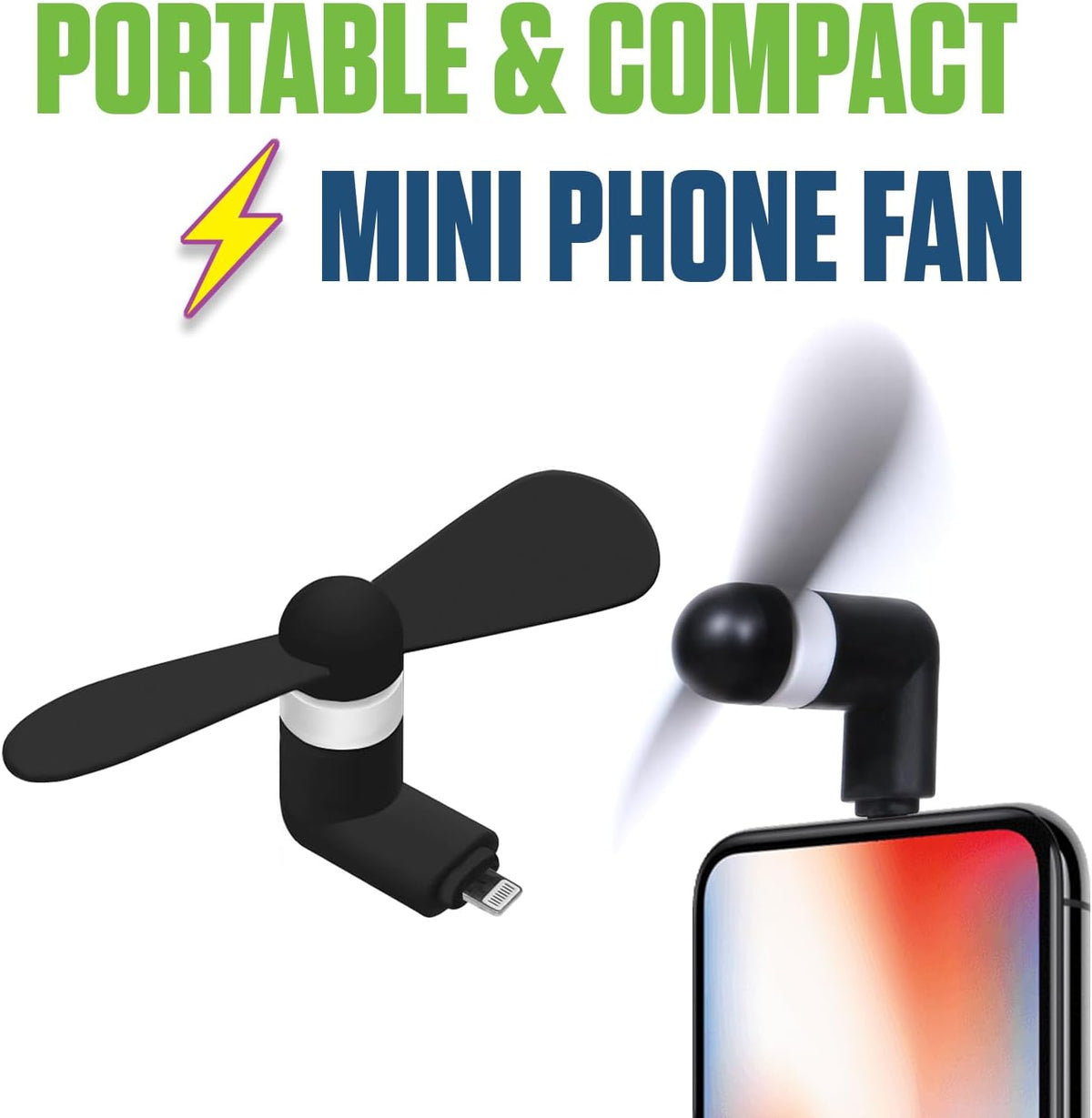 Mini Cooling Fan for iPhone - Lightning Port | Portable Phone Cooler Pakistan