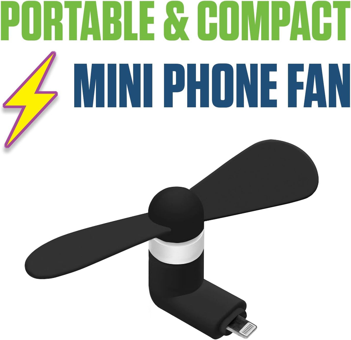 Mini Cooling Fan for iPhone - Lightning Port | Portable Phone Cooler Pakistan