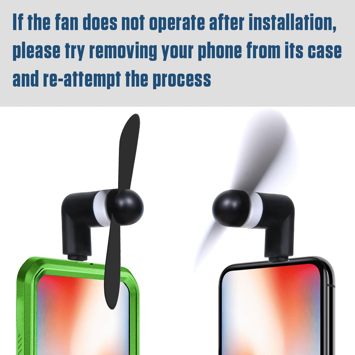 Mini Cooling Fan for iPhone - Lightning Port | Portable Phone Cooler Pakistan