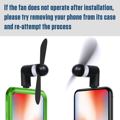 Mini Cooling Fan for iPhone - Lightning Port | Portable Phone Cooler Pakistan