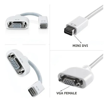 Apple Mini DVI to VGA Adapter M9320G/A – Mini-DVI Male to VGA Female