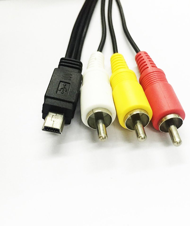 Mini USB to RCA AV Cable for GoPro HERO3 – Composite TV Out Adapter