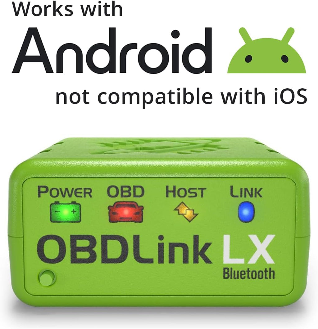 OBDLink LX Bluetooth OBD2 Scanner (Model LX101) – Professional Diagnostic Tool for Android & Windows | Fast, Secure & Battery-Safe