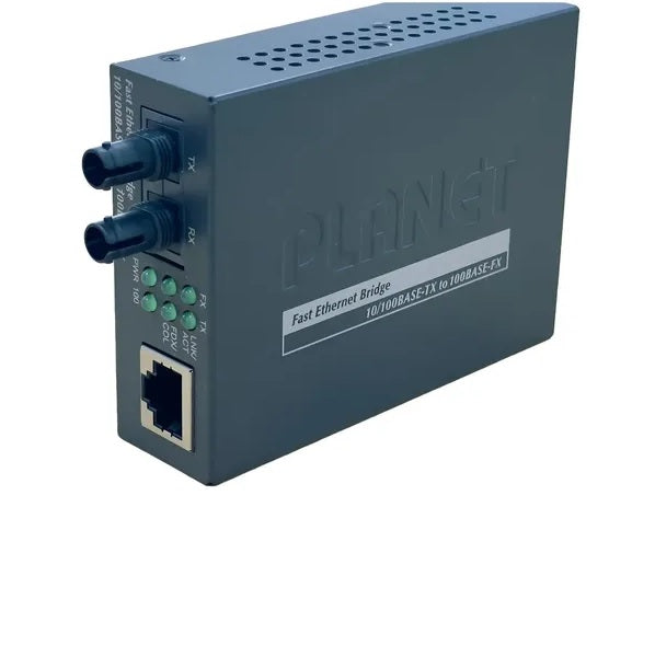 PLANET FT-801 10/100Base-TX to 100Base-FX Fiber Media Converter – ST Multimode, 2KM