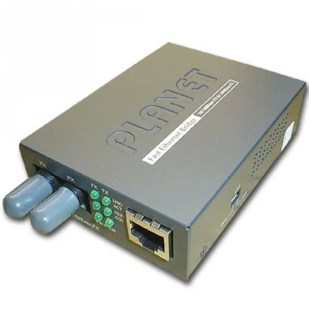 PLANET FT-801 10/100Base-TX to 100Base-FX Fiber Media Converter – ST Multimode, 2KM