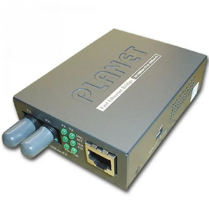 PLANET FT-801 10/100Base-TX to 100Base-FX Fiber Media Converter – ST Multimode, 2KM