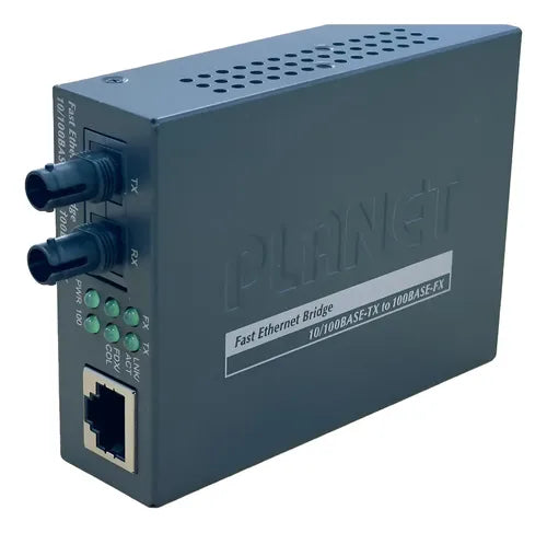 PLANET FT-801 10/100Base-TX to 100Base-FX Fiber Media Converter – ST Multimode, 2KM
