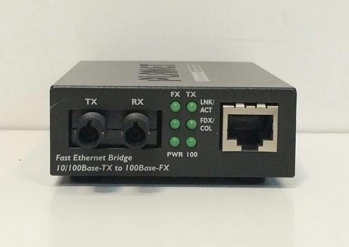 PLANET FT-801 10/100Base-TX to 100Base-FX Fiber Media Converter – ST Multimode, 2KM