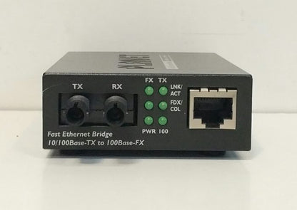 PLANET FT-801 10/100Base-TX to 100Base-FX Fiber Media Converter – ST Multimode, 2KM