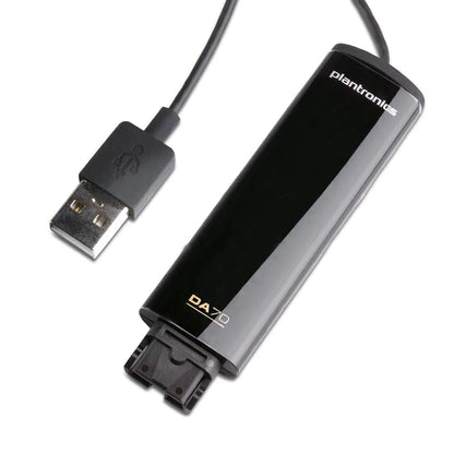 Poly Plantronics DA70 USB-to-QD Adapter Cable for HW Series Headsets to PC Best For: Call centers, customer support, online meetings, office communication, remote workers.