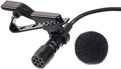 Professional Full Metal Collar Lavalier Microphone 1.5M Cable 3.5mm Gold-Plated - YouTube, Interviews, Teaching