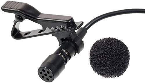 Professional Full Metal Collar Lavalier Microphone 1.5M Cable 3.5mm Gold-Plated - YouTube, Interviews, Teaching