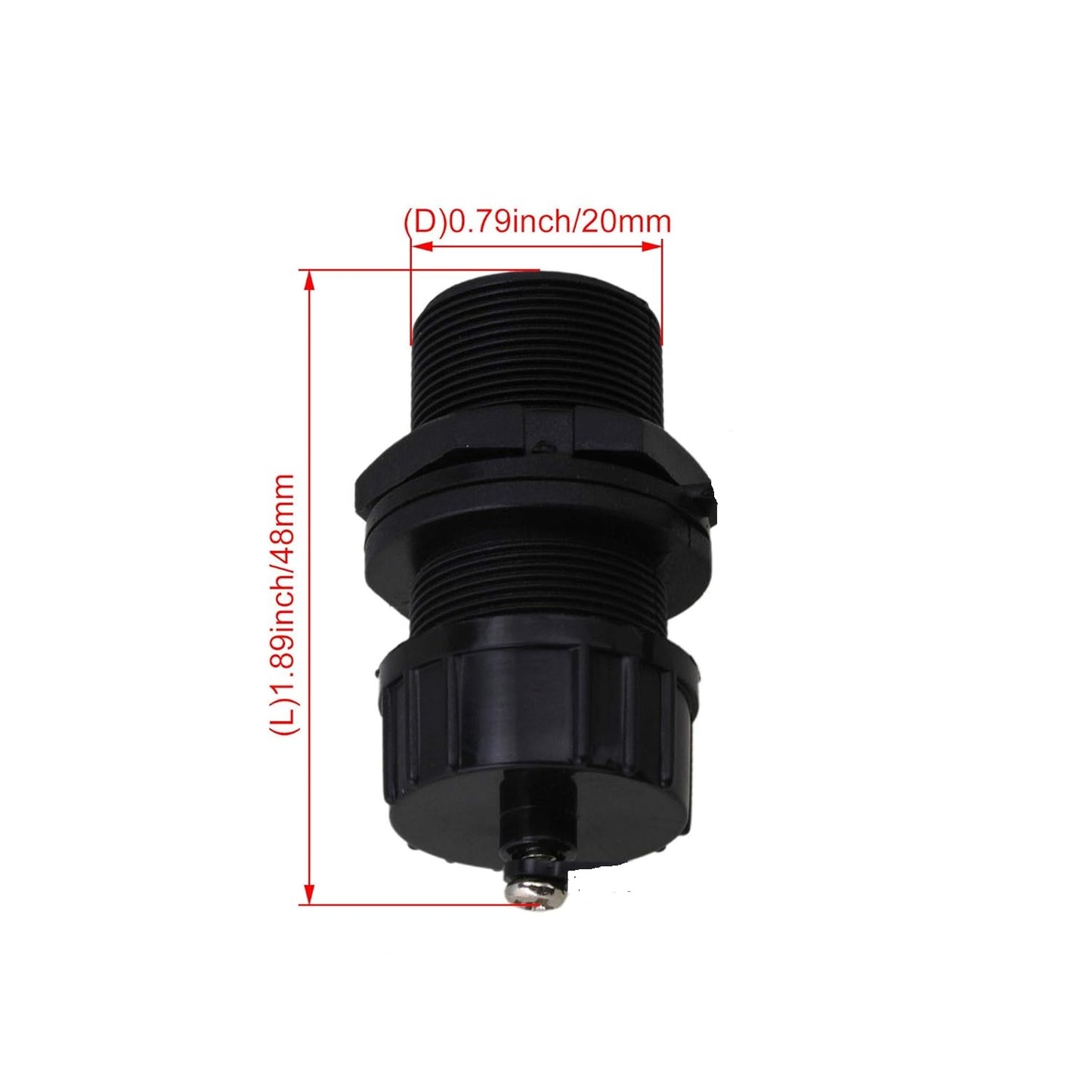 Panel Mount Shielded RJ45 Waterproof Connector Cat5/5e/6 8P8C Ethernet LAN Double Head Adapter with Dust Cap – High Quality Network Cable Joiner for Projects, DIY, PoE, NVR, CCTV