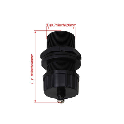 Panel Mount Shielded RJ45 Waterproof Connector Cat5/5e/6 8P8C Ethernet LAN Double Head Adapter with Dust Cap – High Quality Network Cable Joiner for Projects, DIY, PoE, NVR, CCTV