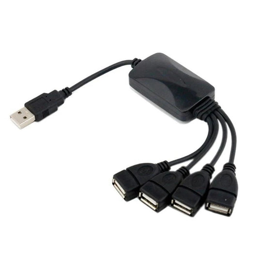 1 Male To 4 Female USB HUB Splitter Extend Cable USB 2.0 Extension Data Cable Hub USB Computer Separator