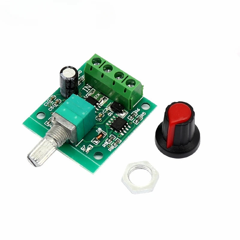 DC 1.8V 3V 5V 6V 12V 2A PWM Motor Speed Controller Low Voltage Motor Speed Controller PWM 0~100% Adjustable Drive Module