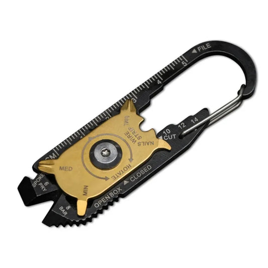 20 in 1 Multifunction Wrench Outdoor Emergency Survival Pocket EDC Tool Keychain