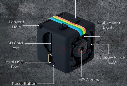 📷 Mini Camera 1080P SQ11 – Portable HD Nanny &amp; Security Camera  With Night Vision &amp; Motion Detection